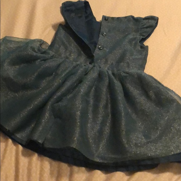 Dark green shimmer dress - Picture 2 of 2